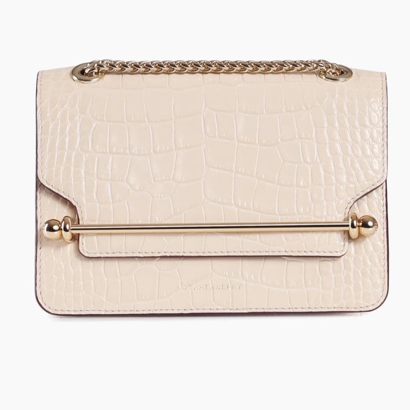 Strathberry East/West Croc-Embossed Leather Shoulder Bag - Picture 2 of 11